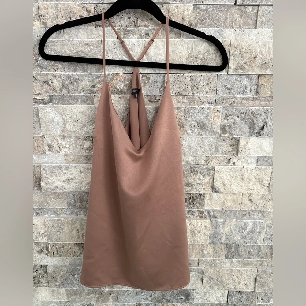 Dynamite Brown Spaghetti Strap Top, size small, summer top‎ - Picture 2 of 9